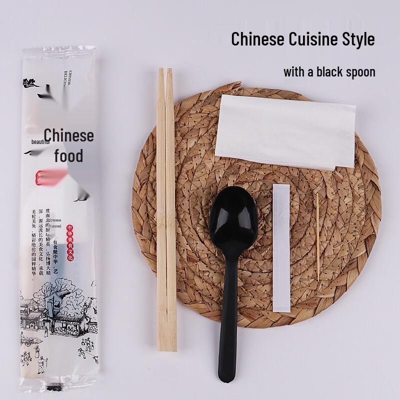 Handun Disposable Bamboo Tableware Set