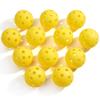 6 Pack Pickleball Balls 26 Holes Pickleballs for Outdoor Indoor Sports Pickle Ball Set Durable Cricket Kit Net Bag