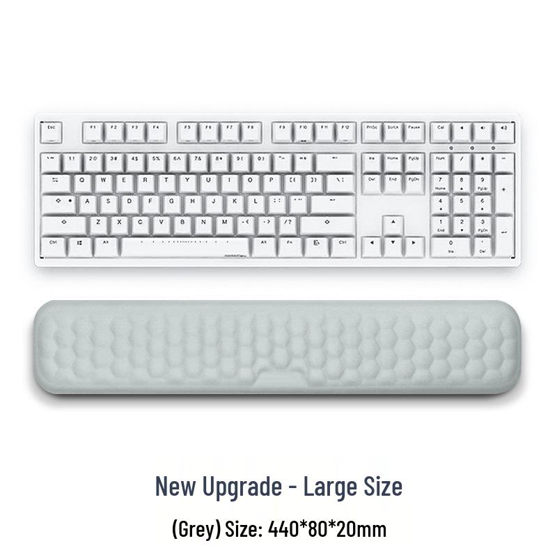 Memory Foam Wrist Support Mouse Pad & Silicone Keyboard Hand Rest