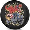 T-Rex Monster Truck Tire Cover American Flag Outdoor RV Spare Wheel Protector