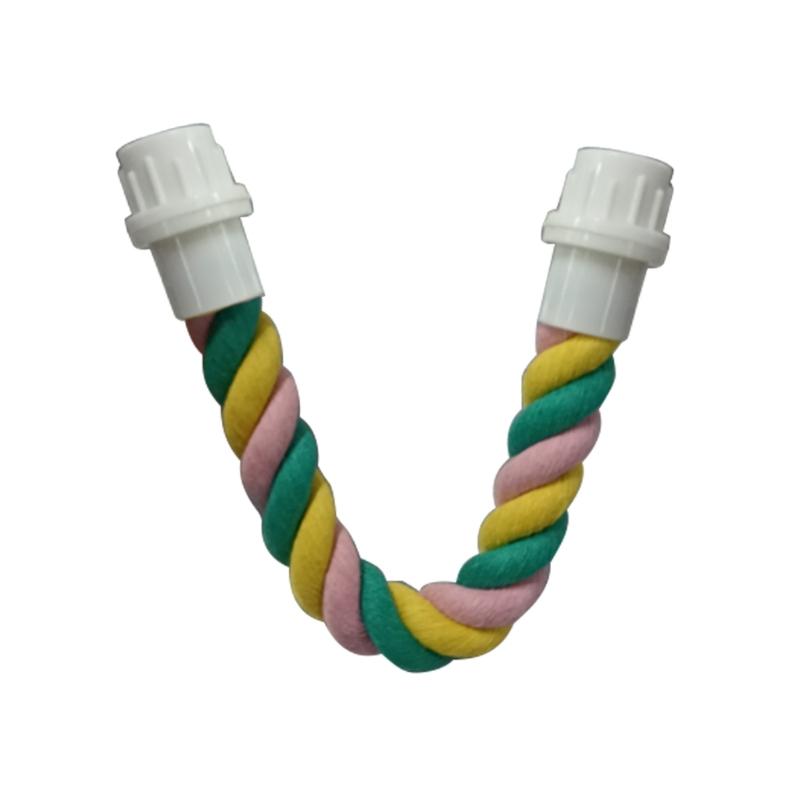 Parrot Climbing Rope Bungee Bird Toy Rope Perch Stand Cage Cotton Rope Comfy Perch Parrot Toys Cage Accessories S