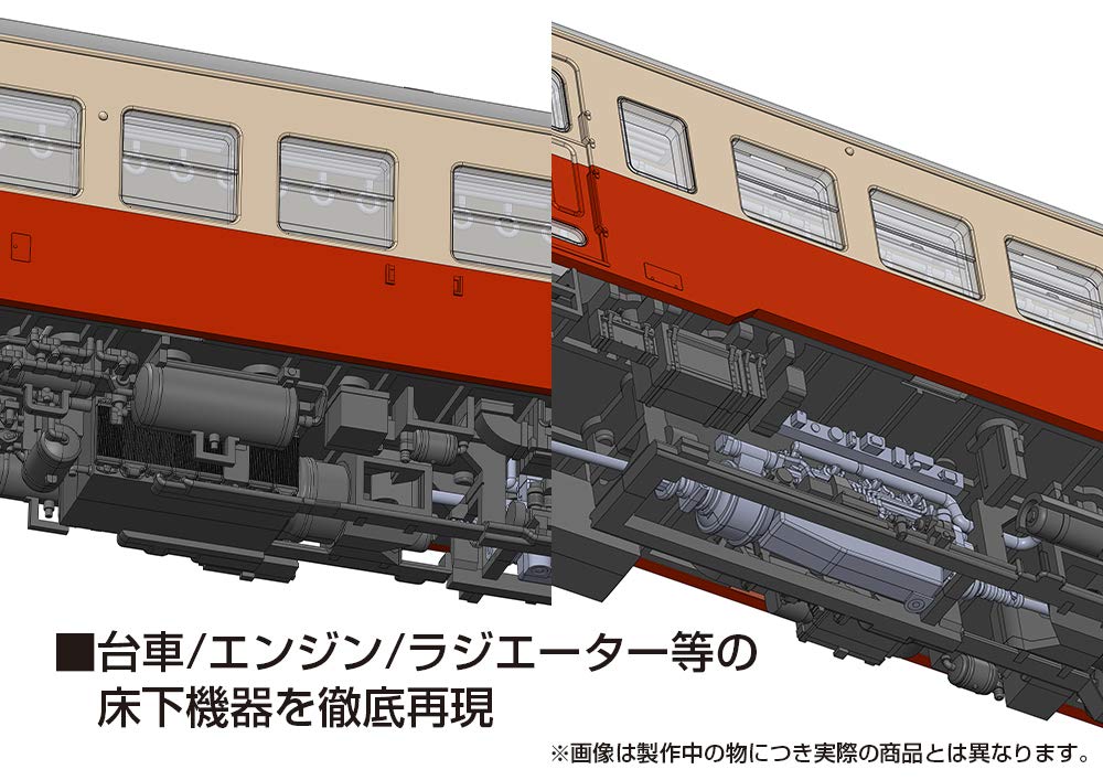 PLUM HO Gauge Kominato Railway Kiha 200 Series Early Model 1/80 Scale Pre-Colored Body Unassembled Plastic Kit PP099