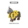 Medieval Knight Horse Set - Dragon Warrior Horse Sword, Shield Flag Building Blocks Toys