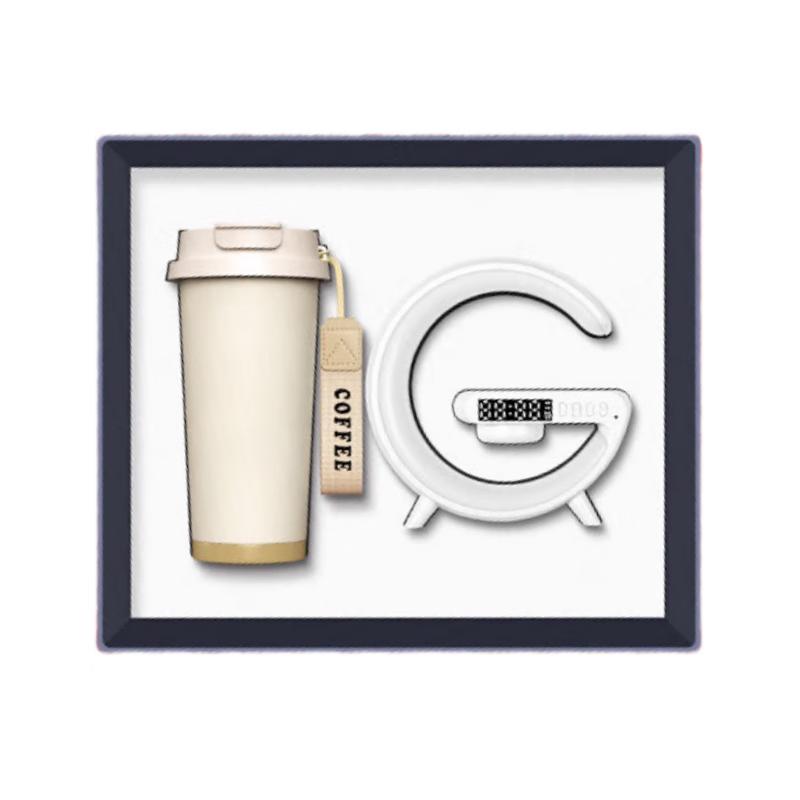 Lily of the Valley Stainless Steel Cup & Wireless Charging Night Light Gift Set