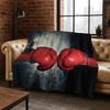 Boxing Sport Boxing Gloves Flannel Blanket Soft Warm Blanket for Bedroom Room Living Room Bed Office Travel Camping Picnic Gift