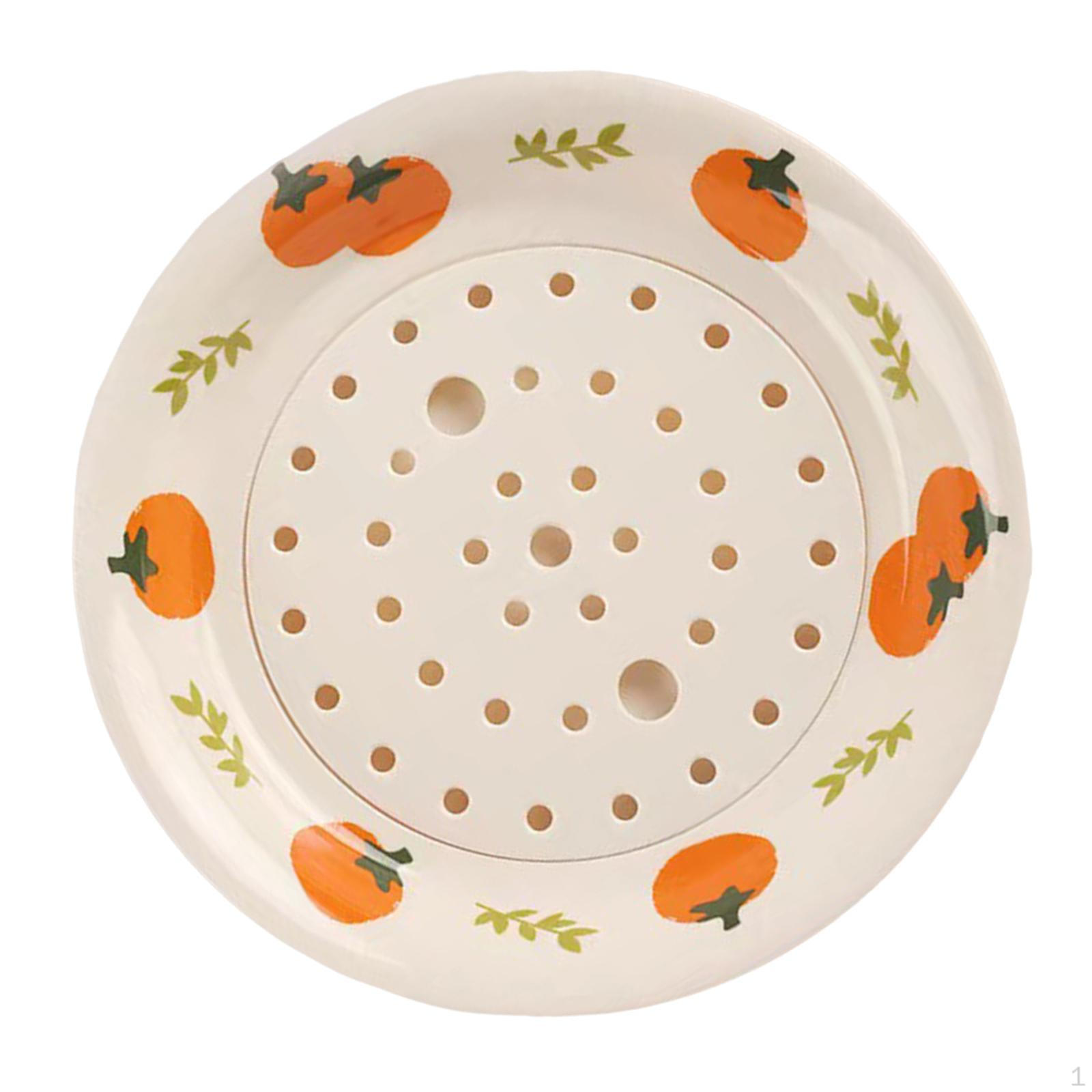 Тарелка для слива пельменей, поднос, многофункциональная круглая тарелка для слива фруктов, столовые приборы, сервировочная тарелка Persimmon