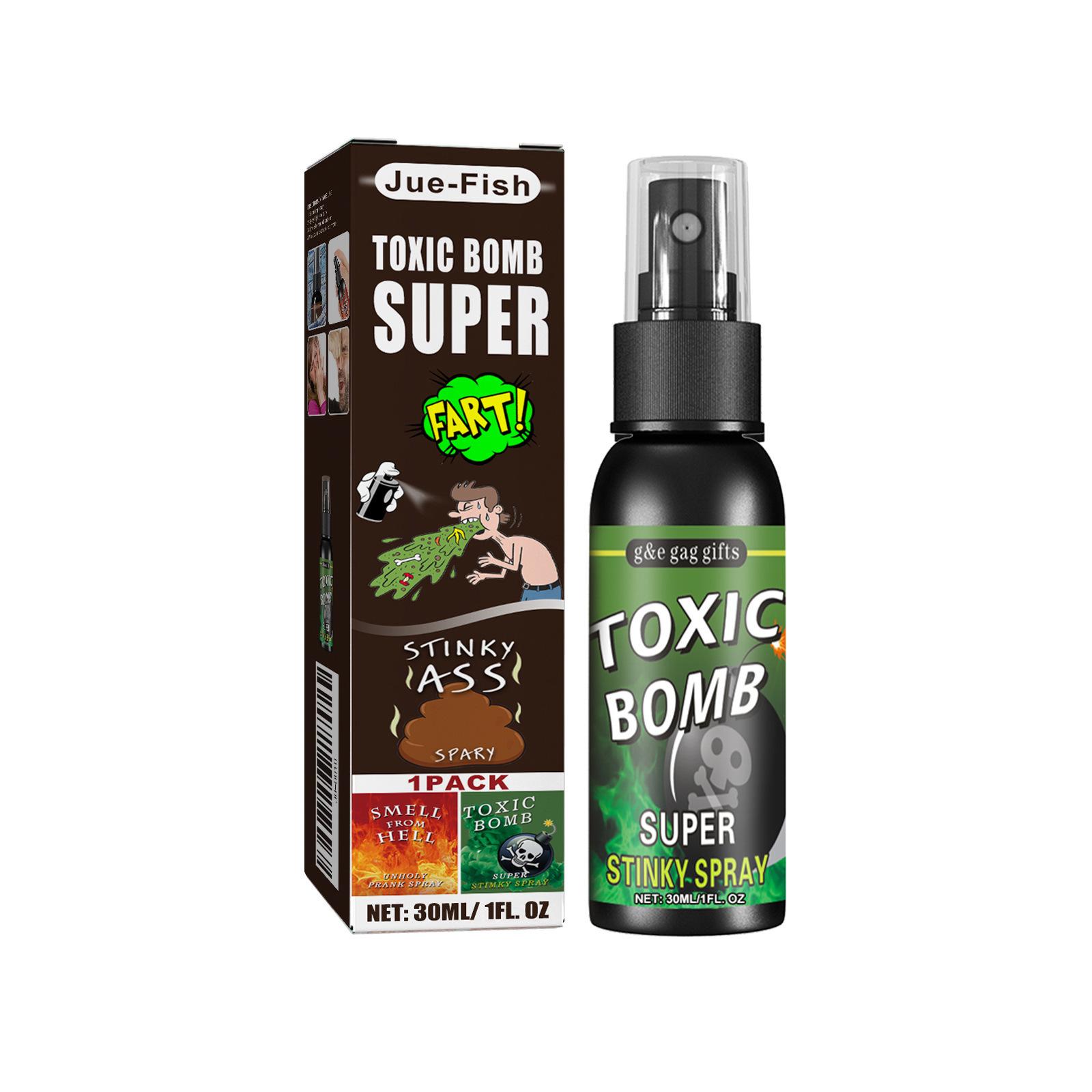 

Jue-Fish Stinky Fart Spray: Prank Toy with Poop and Hell Smell Bomb for Fun.