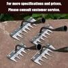 5/6/7/8 Teeth Iron Gardening Hoe Weeding Rake Farm Tool Grasping Raking Loosening Soil Nail Rake Tool Artifact Harrow Farm Tool