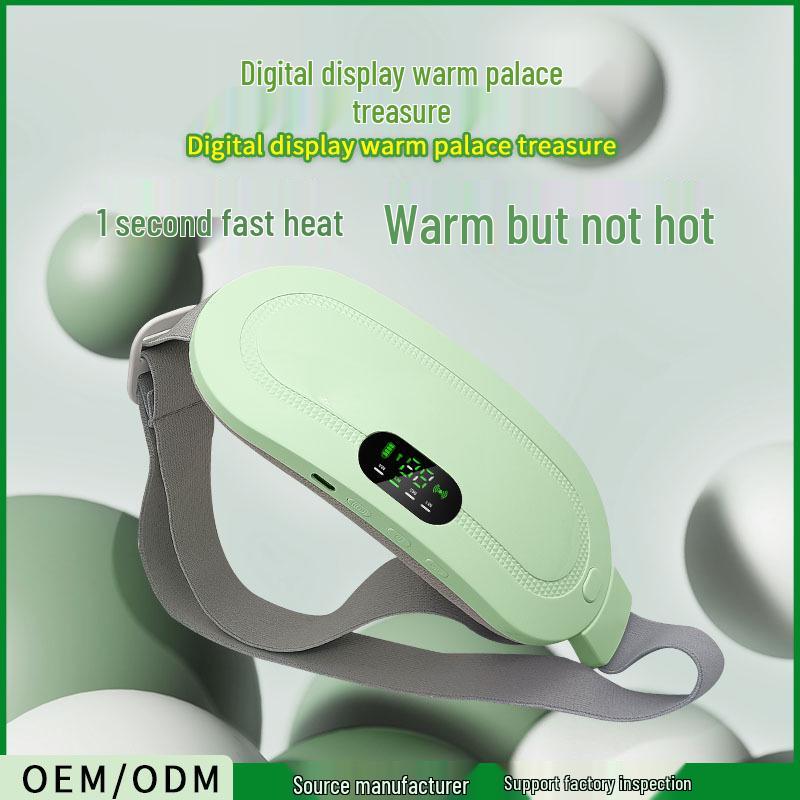 Electric Heating Vibration Massage Waist Belt for Abdomen