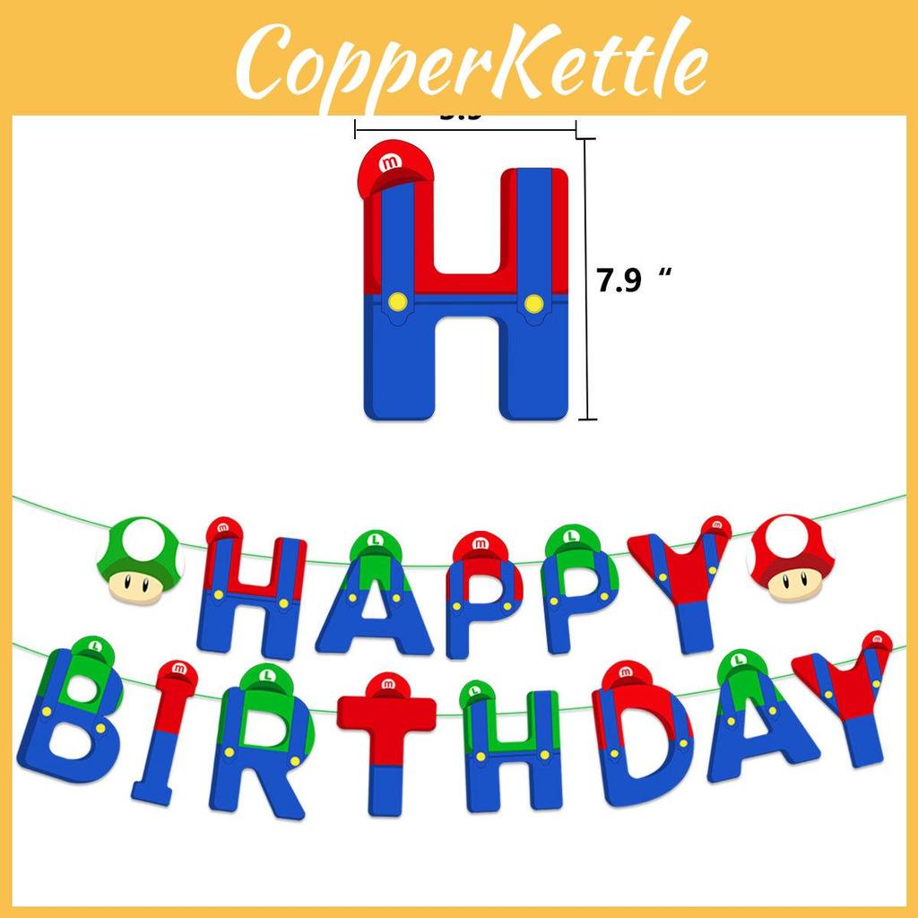 Super Mario Birthday Party Tableware Decorations Paper Plates Tablecloth Set For Kids Party Supplies