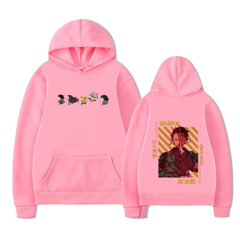 Autumn Anjuro Bakugou Hoodies Men Women Fashion High Street Sweatshirts Vintage Pullovers Tanjiro Hoodie Oversized Tops