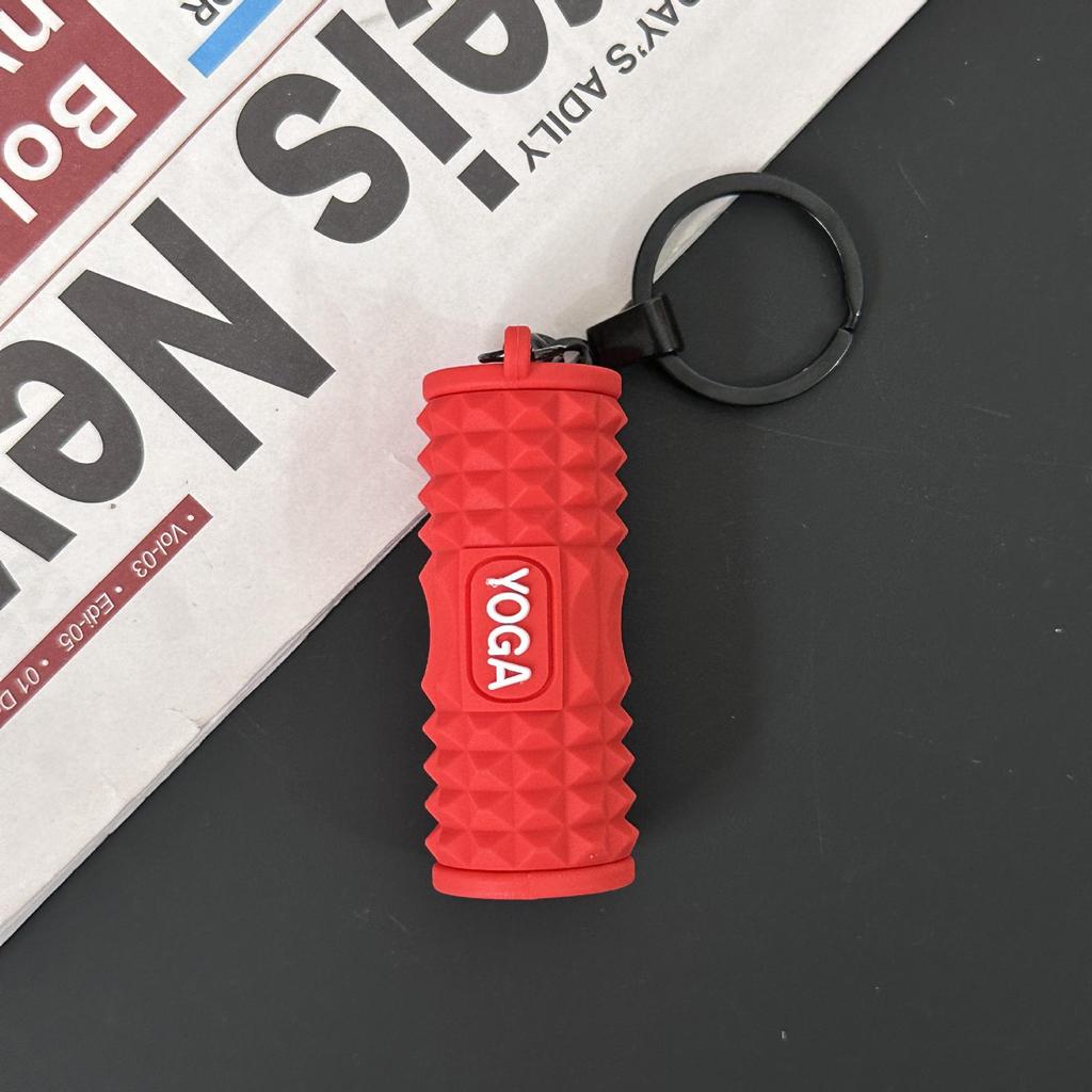 Fitness Series Gummi-Schlüsselanhänger: Hantel- & Kurzhantel-Anhänger für Geschenke