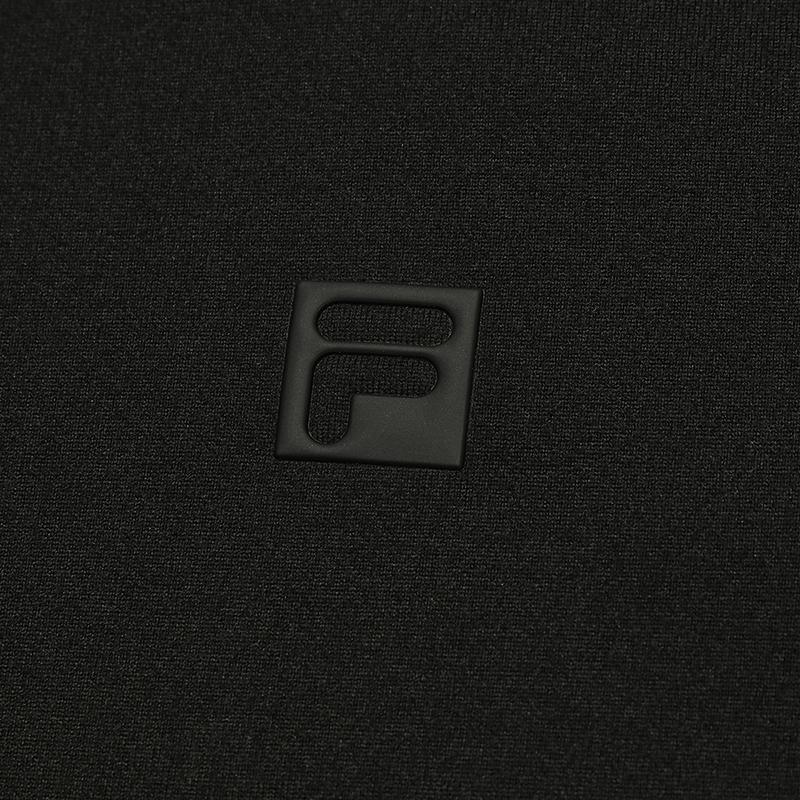 FILA Golf Series Simple Style Casual Sports Versatile Elastic Comfortable Long Sleeve Stand Collar Knit Top Men tops A11M545216FBK