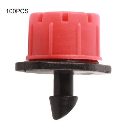 100 Stück Verstellbarer Mini Gartenbewässerung Bewässerung Durchfluss Tropfer Kopf Tropf Blume Pflanze Werkzeuge
