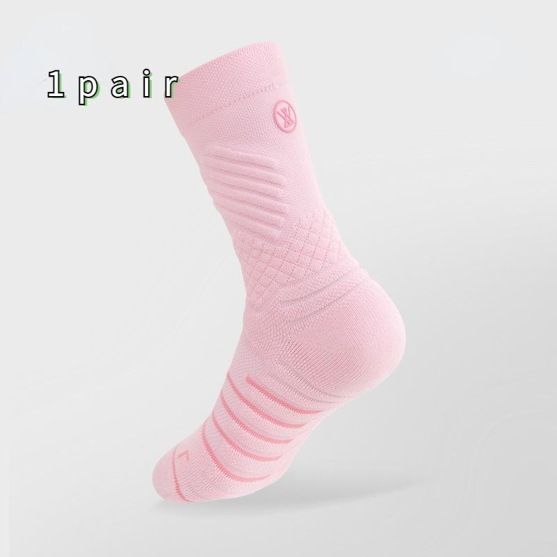 Taglia 35-39 Calzini da Badminton da Donna di Media Lunghezza Traspiranti Antiscivolo Fondo in Spugna Assorbi-Sudore e Resistenti agli Odori Calzini Sportivi