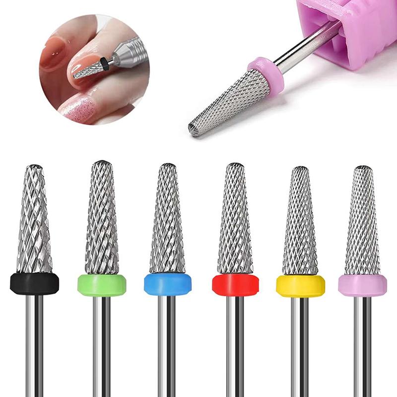Manicure Tungsten Steel Grinding Head Polishing Removing Manicure Tools Corn Head Dead Skin Grinding Machine Accessories