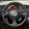 Для Honda Civic (СІ) Insight S2000 2002 2003 2004 2005 Для Acura RSX 2006 Hand Braid Чохол на рульове колесо автомобіля Шкіряна окантовка Чорний