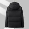 Thickened Hooded Down Jacket Winter New Men's Medium and Long Down Jacket
