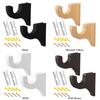 2 Pcs Curtain Rod Holder for 2in Pole Multipurpose Curtain Rod Holders for Bathroom Bedroom Living Room Kitchen