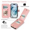 iPhone 16 Pro Multifunctional Leather Wallet Case with Detachable Magnetic Protection