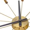 NEXTIME PLUG INN Wall Clock 2610BR, Quiet, Large, 58cm Diameter, Perfect for Offices, Living Rooms, or as a Gift