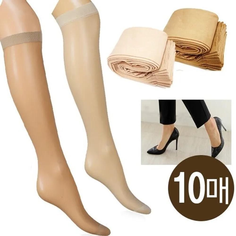 [J.Cotton] Pack of 10 / Pantyhose / Dress Stockings Pantaloon 20D Beige 10 Pieces