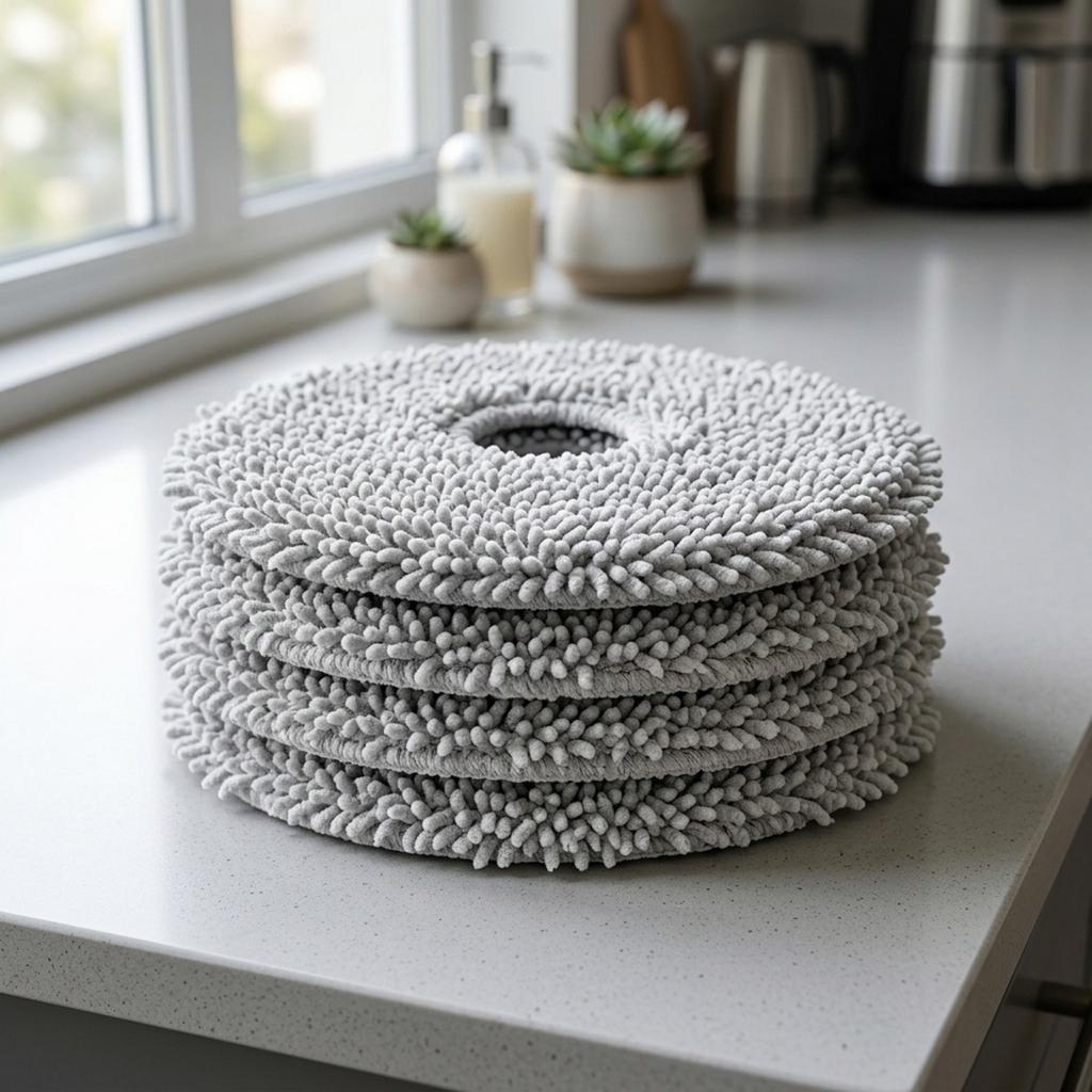 Microfiber Material Microfiber Mop Pads Machine Washable Reusable Multiple Times