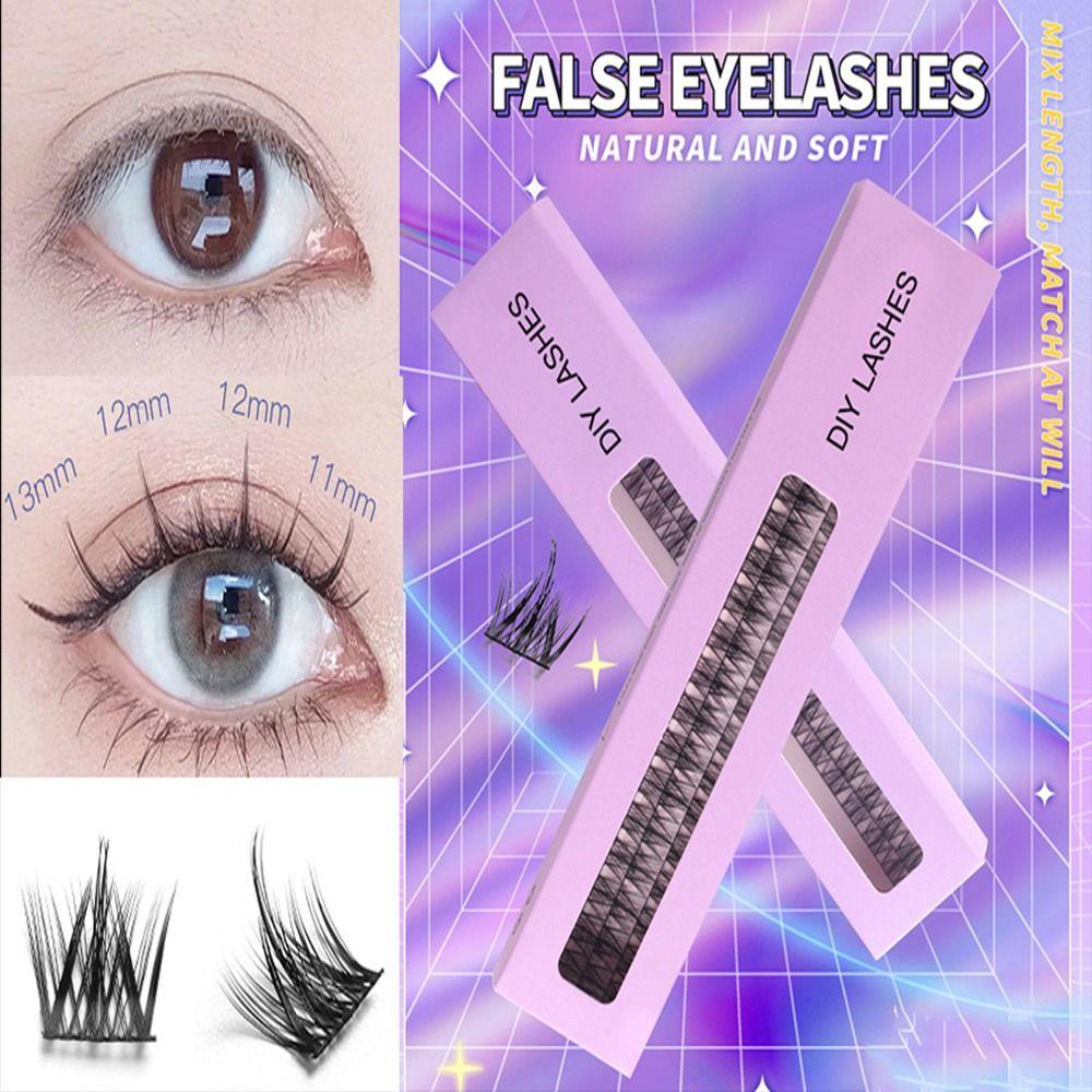 

Light Segmented Fake Lashes Durable Manga Cat Eye Lashes Wispy Faux Mink Eyelashes Women