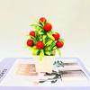 Artificial Potted Plants Artificial Flower Bonsai Artificial Fruit Ornaments 9 Small Fruits Open Pot Small Bonsai