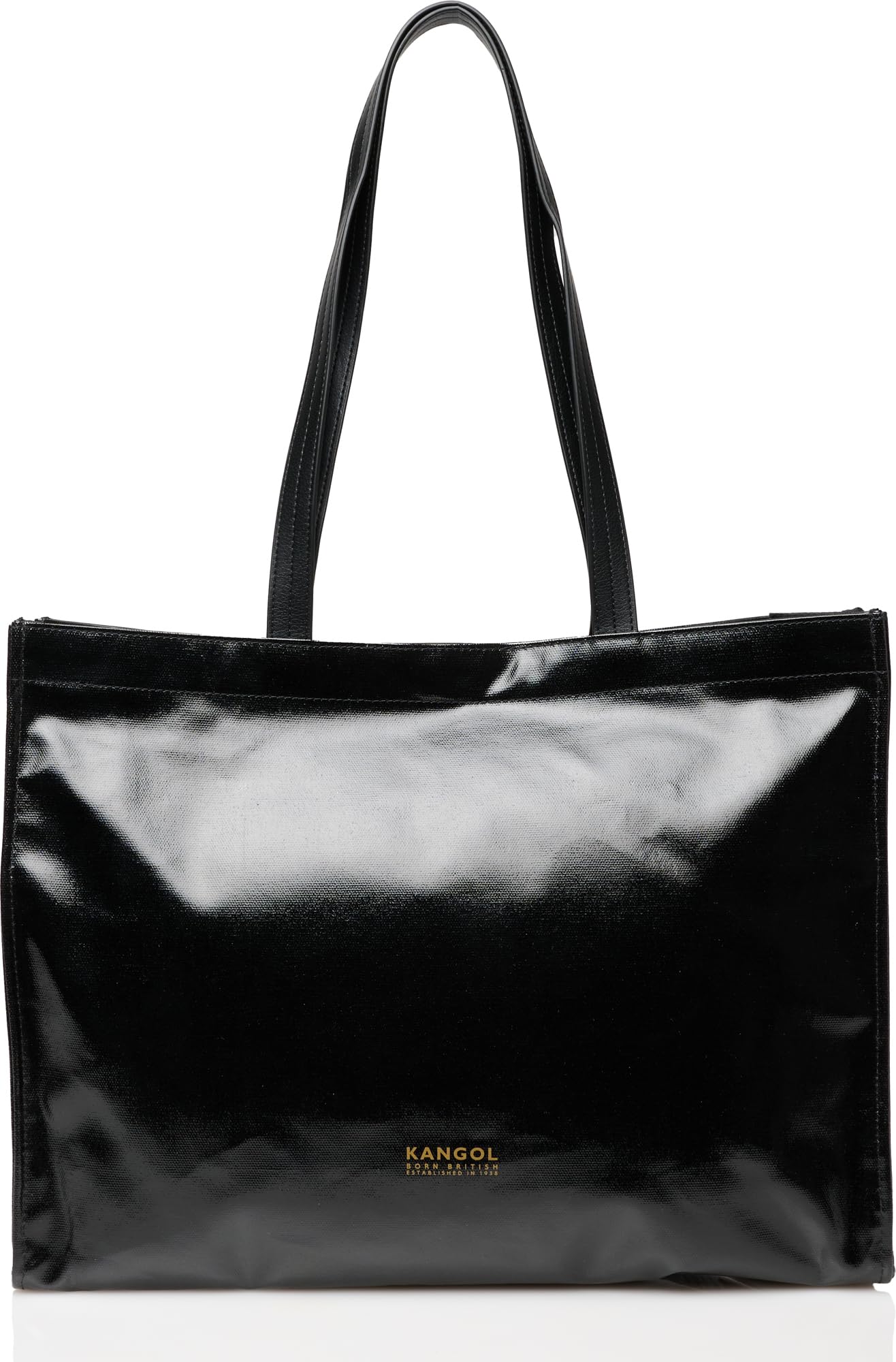 

Kangol Lou Tote Bag, Sub-Bag, Multi-Bag, Large Capacity, Lightweight, Laminated Cotton, 250-9552, Black