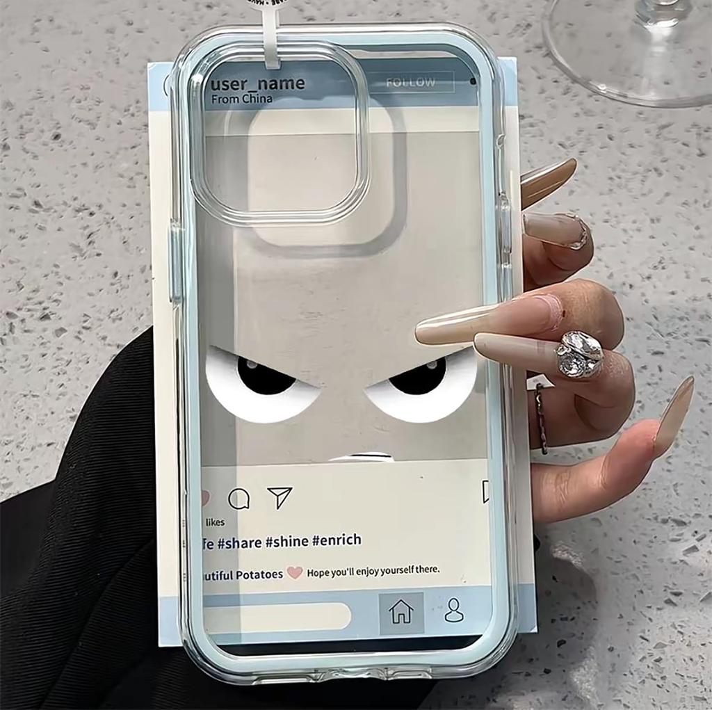 Fun milk fierce expression applies to Apple iPhone17 2-in-1 16Pro mobile phone case 14/15 personality 12 sets 13