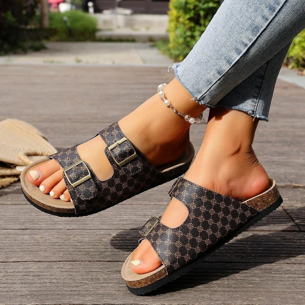 Fashion Women's Fashion Slippers Waterproof Non-Slip Thick Sole Wear-Resistant Thick Sole Wear-Resistant Soft Sole Comfortable Sandals