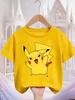 Pikachu Kids T Shirt 3-14Y Boys Girls Summer Cute Kawaii Crew Neck Fashion Street Hot Cartoon Casual Children