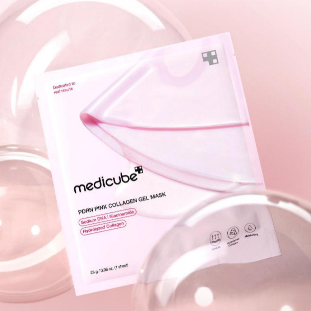 Medicube Gel Mask 2 Types / PDRN Pink Collagen Mask, Kojic Acid Turmeric Brightening Mask