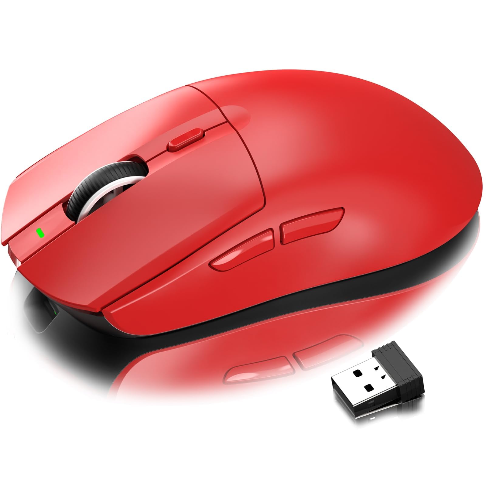 

Wireless Gaming Mouse Top Class Precision Wireless Mouse Mode Mouse AJ139 PRO Rechargeable 26000DPI Adjustable Compatible with FPS Gaming Red червоний