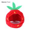 Yousheng Pet Hat Large Strawberry Appearance Dress-up Adjustable Cute Pet Cats Puppy Cosplay Cap for