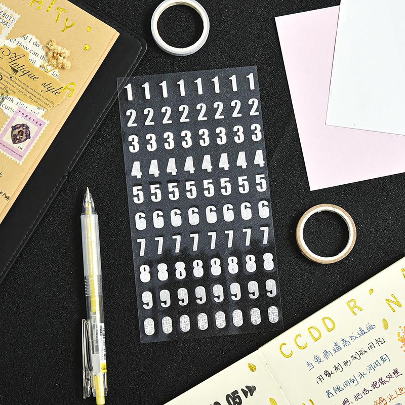 Waterproof Alphabet & Number Stickers: DIY Decorative Adhesive Labels
