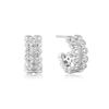 ANIA HAIE White Cubic Zirconia Bezel Set Stud Earrings In 925 Silver E058-04H