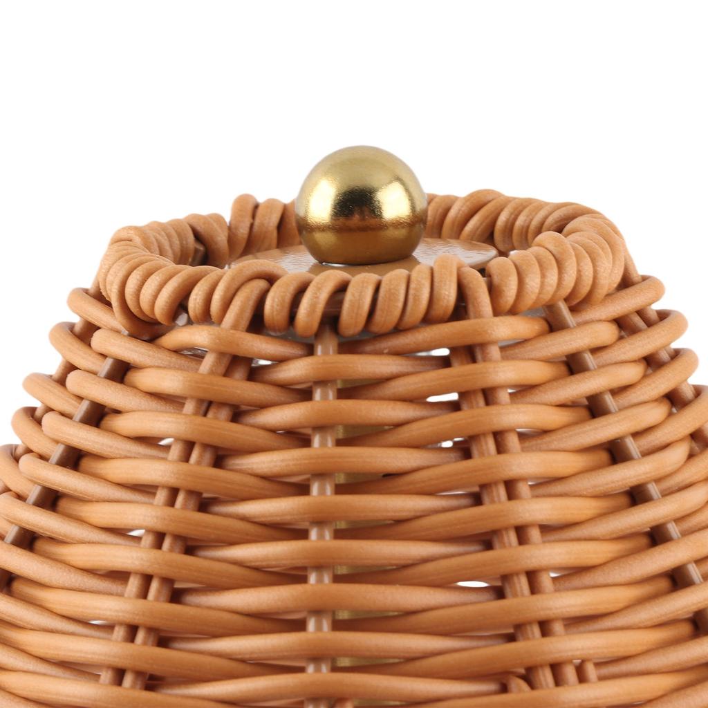 Cordless Boho Rattan Table Lamp Rechargeable Dimmable LED Bedside Lamp Decorative Lighting for Home Restaurant Hotel Dining Table