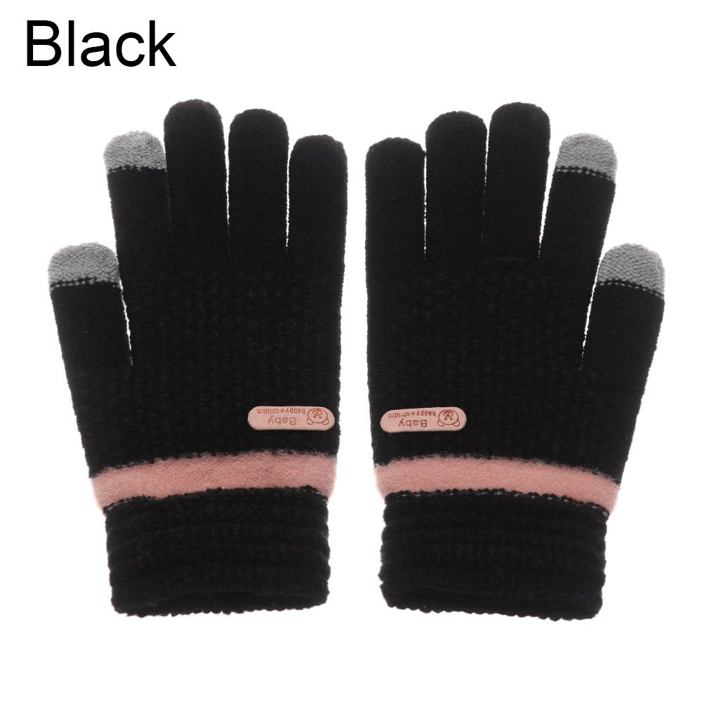 Winter Warm Stretch Outdoor Skiing Touch Screen Gloves Knitted Thicken Full Finger