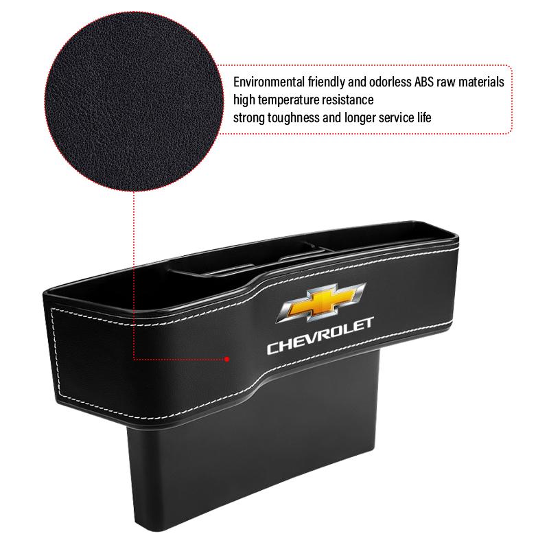 Car Seat Crevice Storage Box Seat Gap Slit Pocket Manager For Chevrolet Cruze Captiva Malibu Trax Aveo Camaro Sonic Tahoe Impala Equinox Suburban