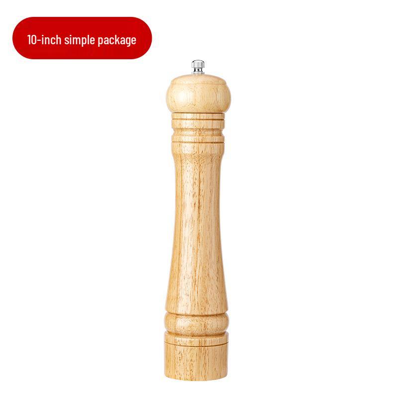 Oak Wood Manual Pepper Grinder - Pepper Mill and Seasoning Shaker Jar