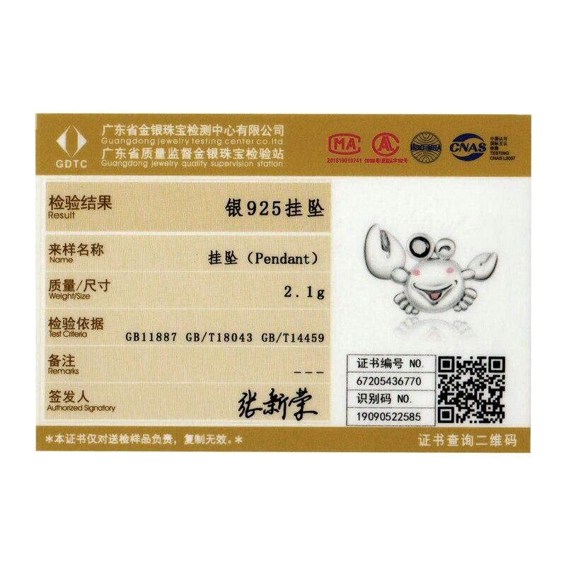 Bamoer 925 Sterling Silver Little Crab Charm for Original Silver Bracelet or Bangle DIY Jewelry