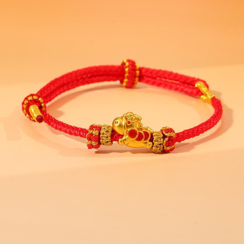 Year of the Horse Zodiac Bracelet - Red String Handmade Couples Charm for Men and Women, New Year Gift Jewelry
