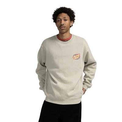 Santa Cruz Crew Sweatshirt Oval Check Flame