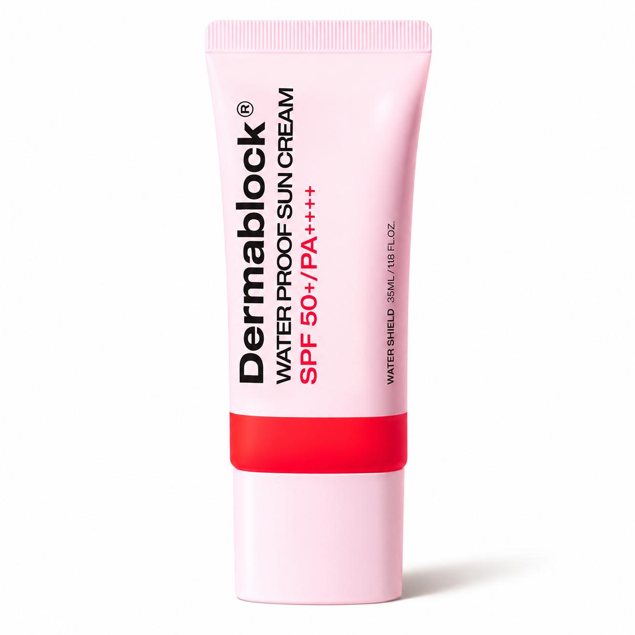 

Derma Block Waterproof Sunscreen 35ml Korean Long Lasting UV Protection Sun Cream Sweat Resistant SPF Care