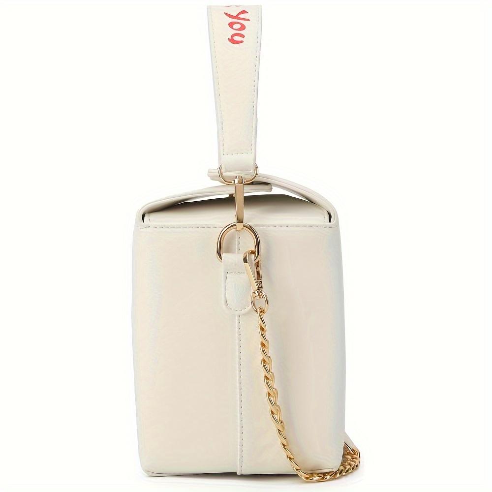 Vibrant Tower Pattern Crossbody Bag Fun Novelty Messenger Shoulder Purse With Square Tote Design Adjustable Strap And Spacious Interior Perfect