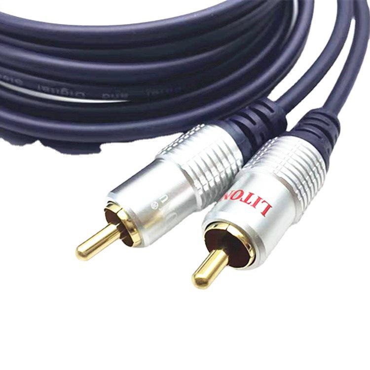 1.8m Dual 2RCA To 2RCA Audio Cable - 4-Head Connection for Computer Audio