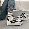 Women Platform Flats Autumn New Round Toe Lace Up Non Slip Comfortable Board Shoes Outdoor Fashion Height Increase Casual Shoes