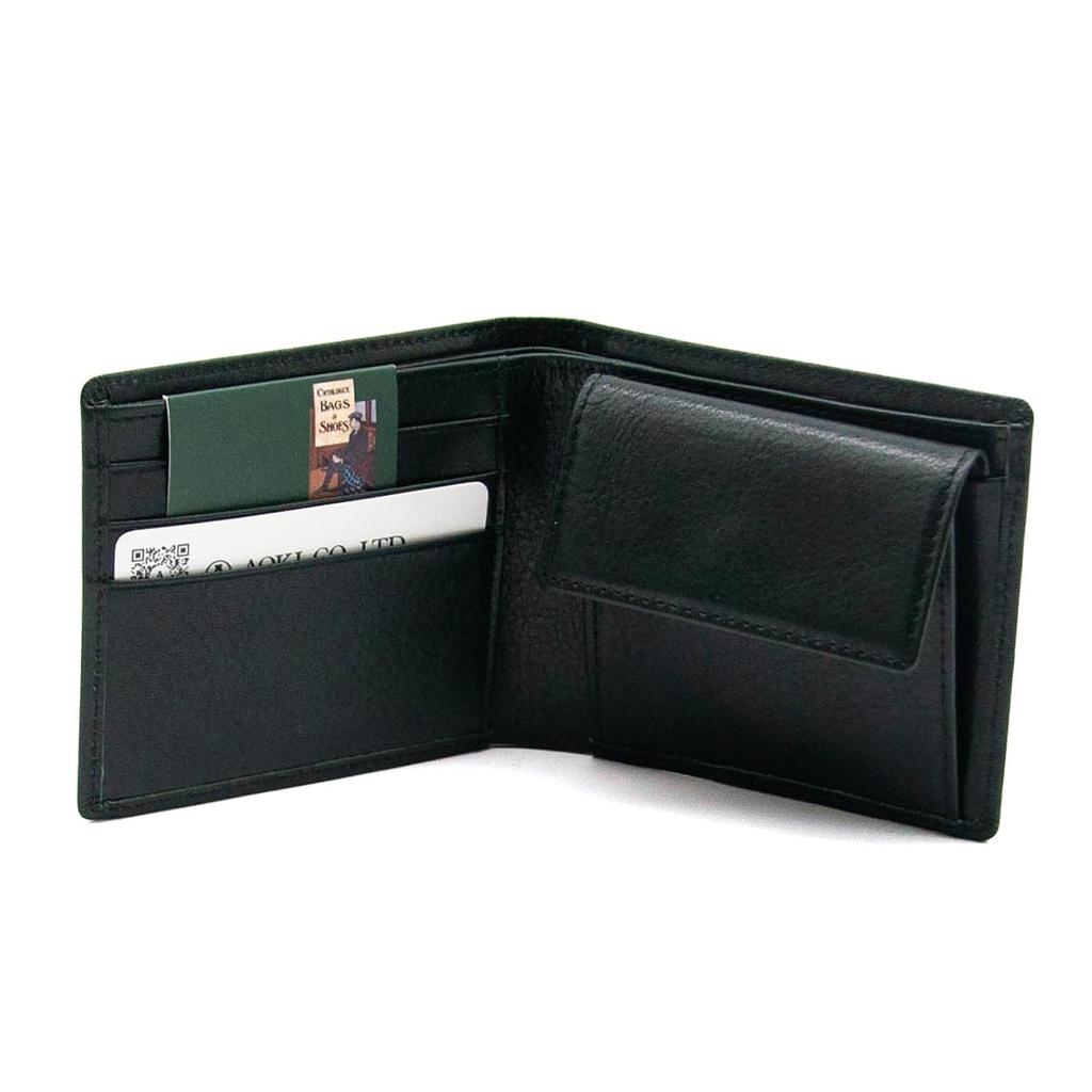 Lagard Aoki Kaban Bifold Wallet with Coin Purse, G3 Leather, Genuine Cowhide Leather, Men's, Business, Gift, No. 5205 ([76] Dark Green)